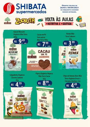 Folheto Shibata Supermercados - 26.03.2021 - 04.04.2021.