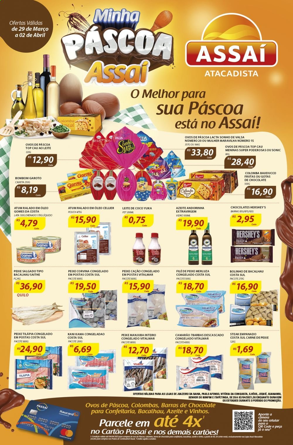 Folheto Assaí Atacadista - 29/03/2021 - 02/04/2021. Página 1