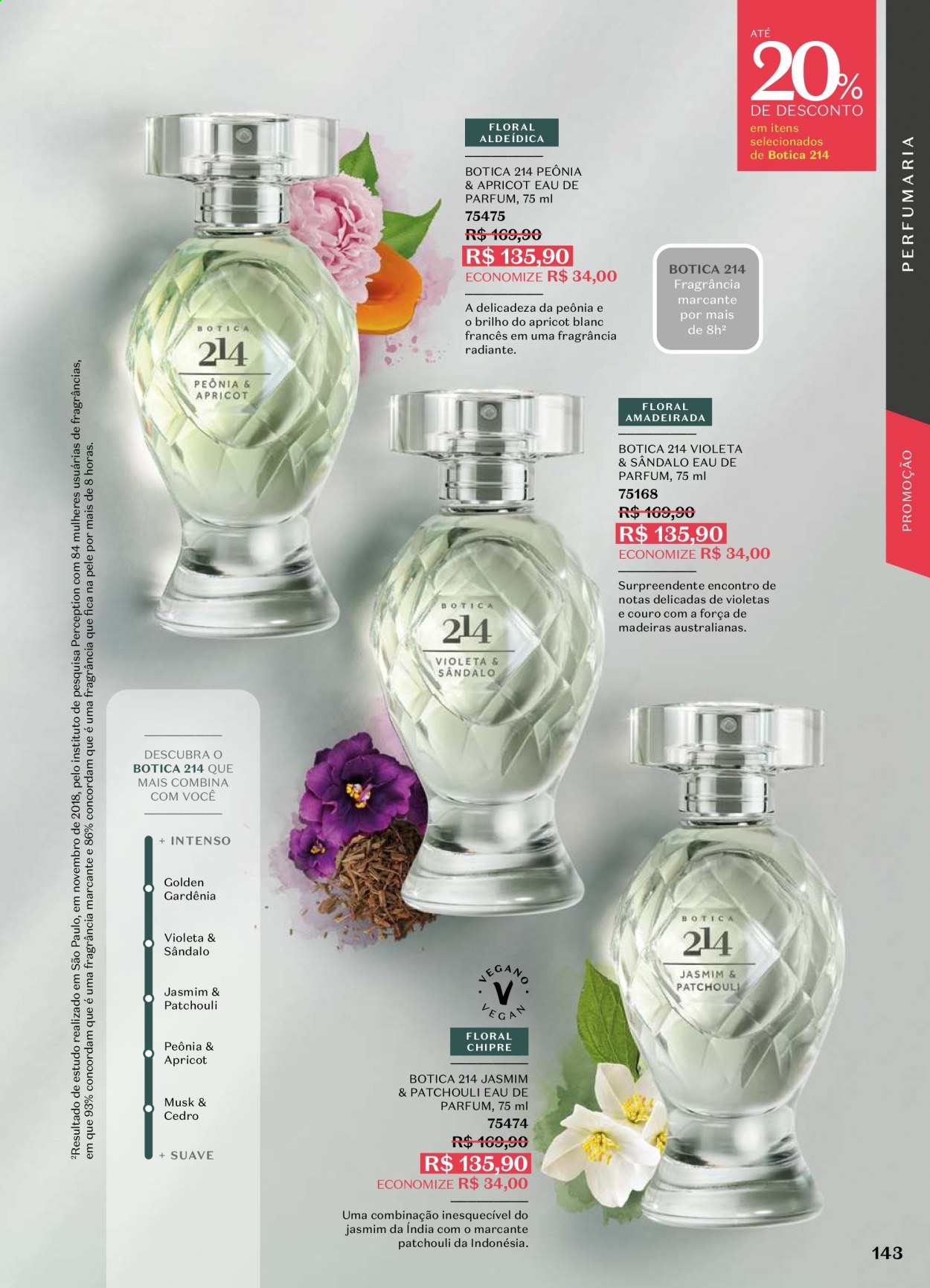 thumbnail - Folheto O Boticário - 29/03/2021 - 18/04/2021 - Produtos em promoção - eau de parfum. Página 143.