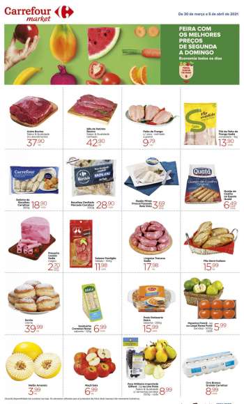 Folheto Carrefour Market - 30.03.2021 - 05.04.2021.
