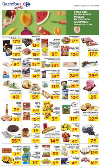 Folheto Carrefour Bairro - 30.03.2021 - 05.04.2021.