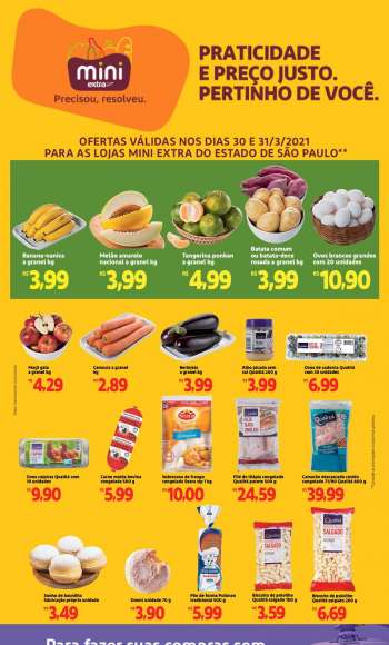 Folheto Mini Extra - 30.03.2021 - 31.03.2021.