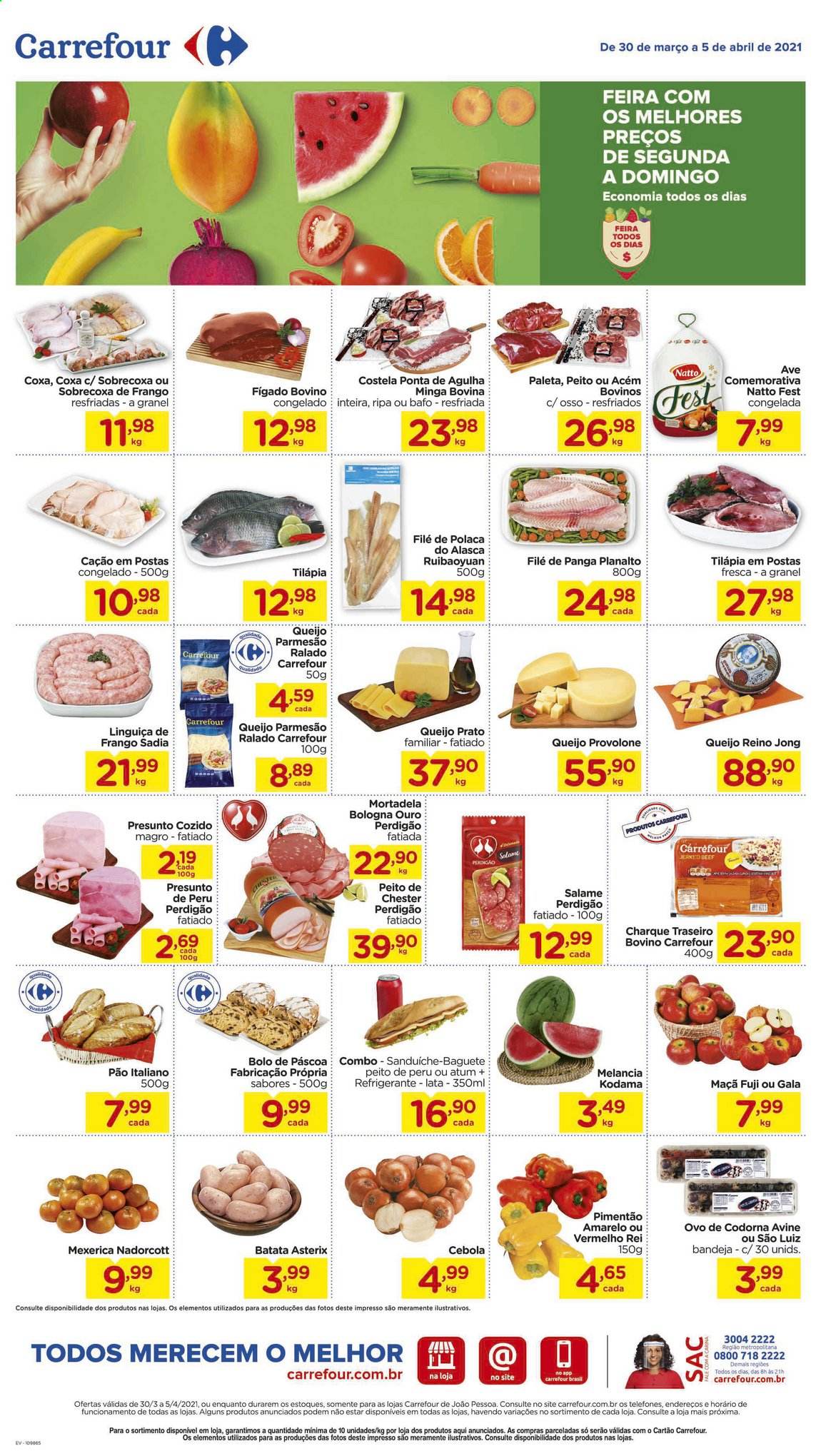Folheto Carrefour Hiper - 30/03/2021 - 05/04/2021. Página 1