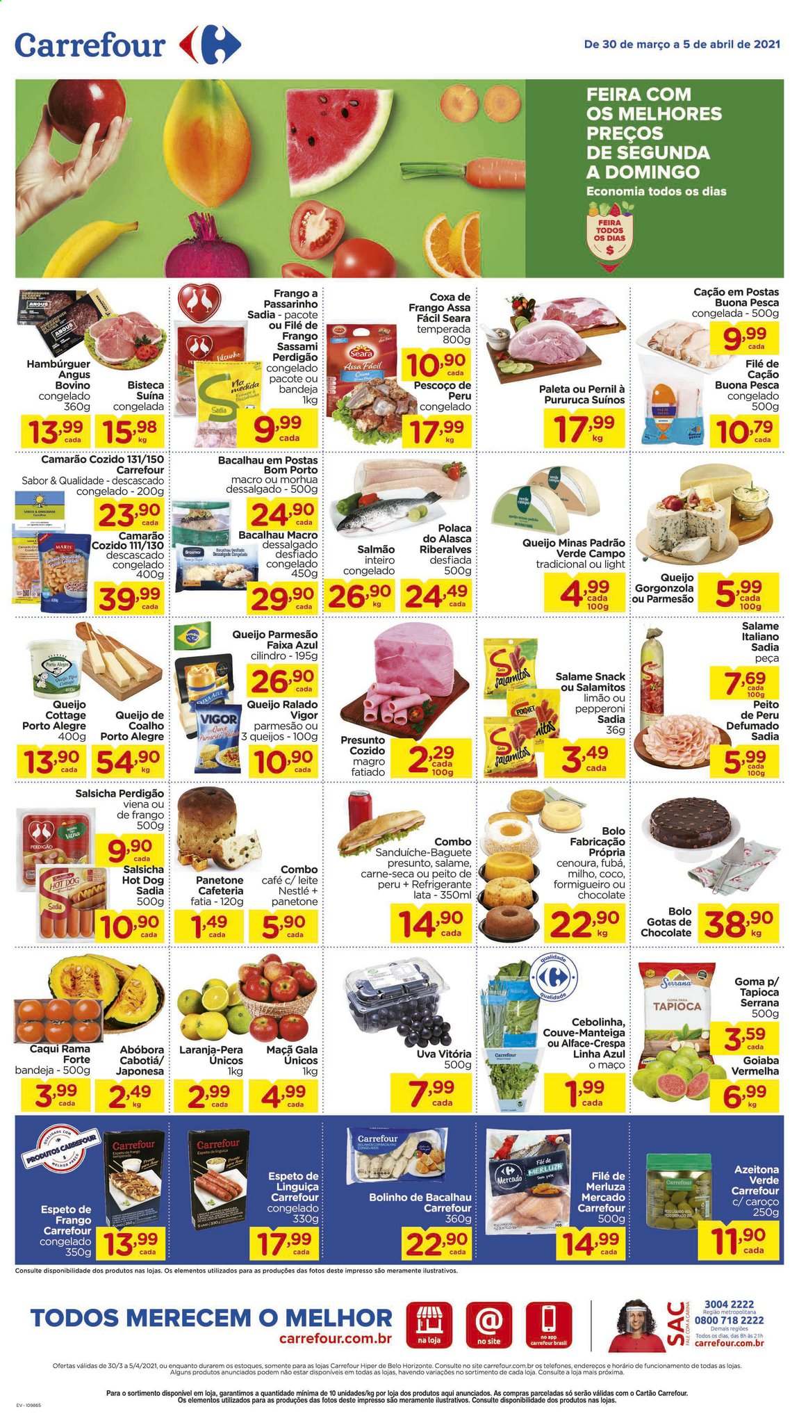 Folheto Carrefour Hiper - 30/03/2021 - 05/04/2021. Página 1