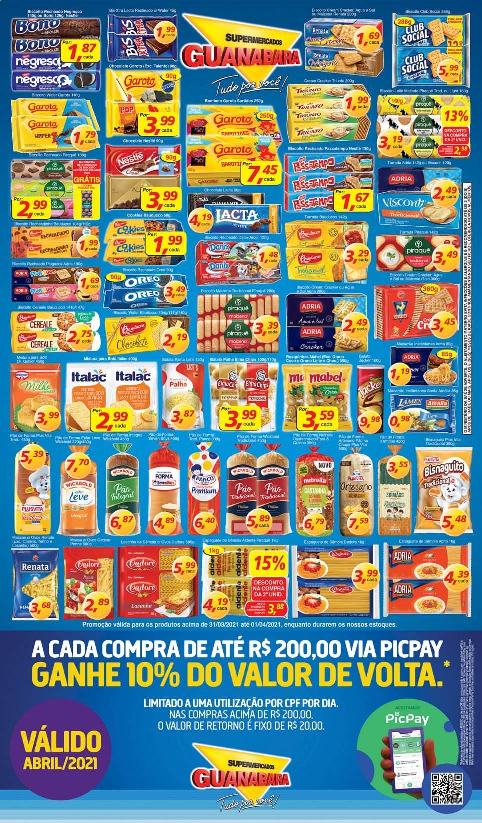 Folheto Supermercados Guanabara - 31/03/2021 - 01/04/2021. Página 4