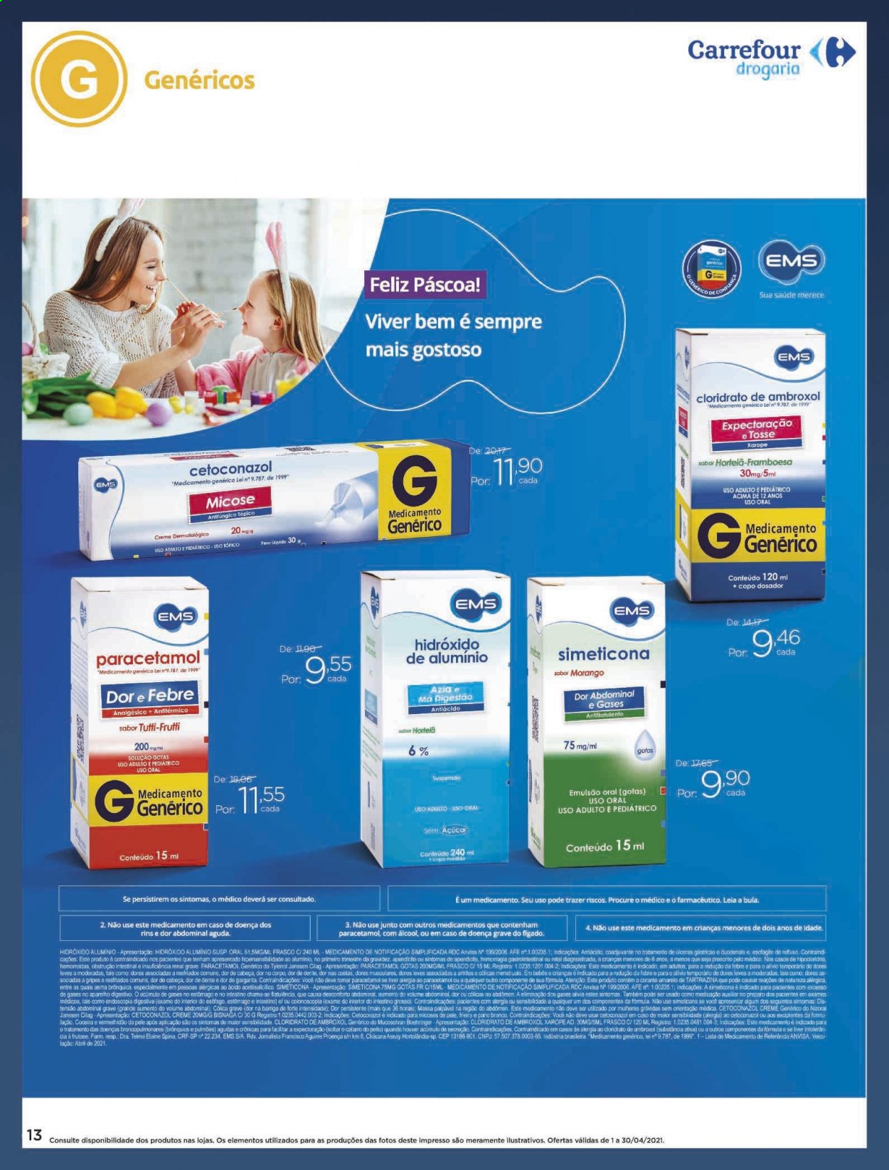 Folheto Carrefour Drogaria - 01/04/2021 - 30/04/2021. Página 13