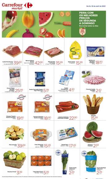 Folheto Carrefour Market - 06.04.2021 - 12.04.2021.