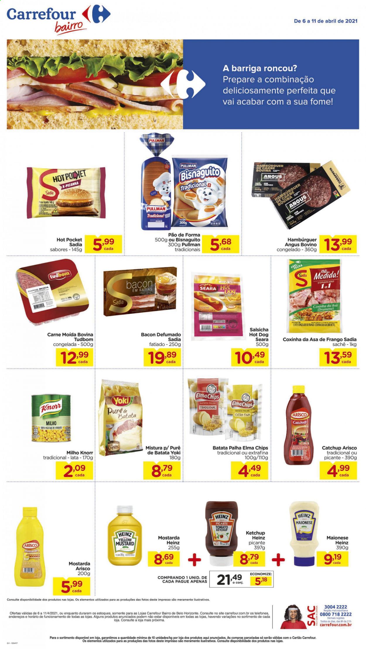 Folheto Carrefour Bairro - 06/04/2021 - 11/04/2021. Página 1