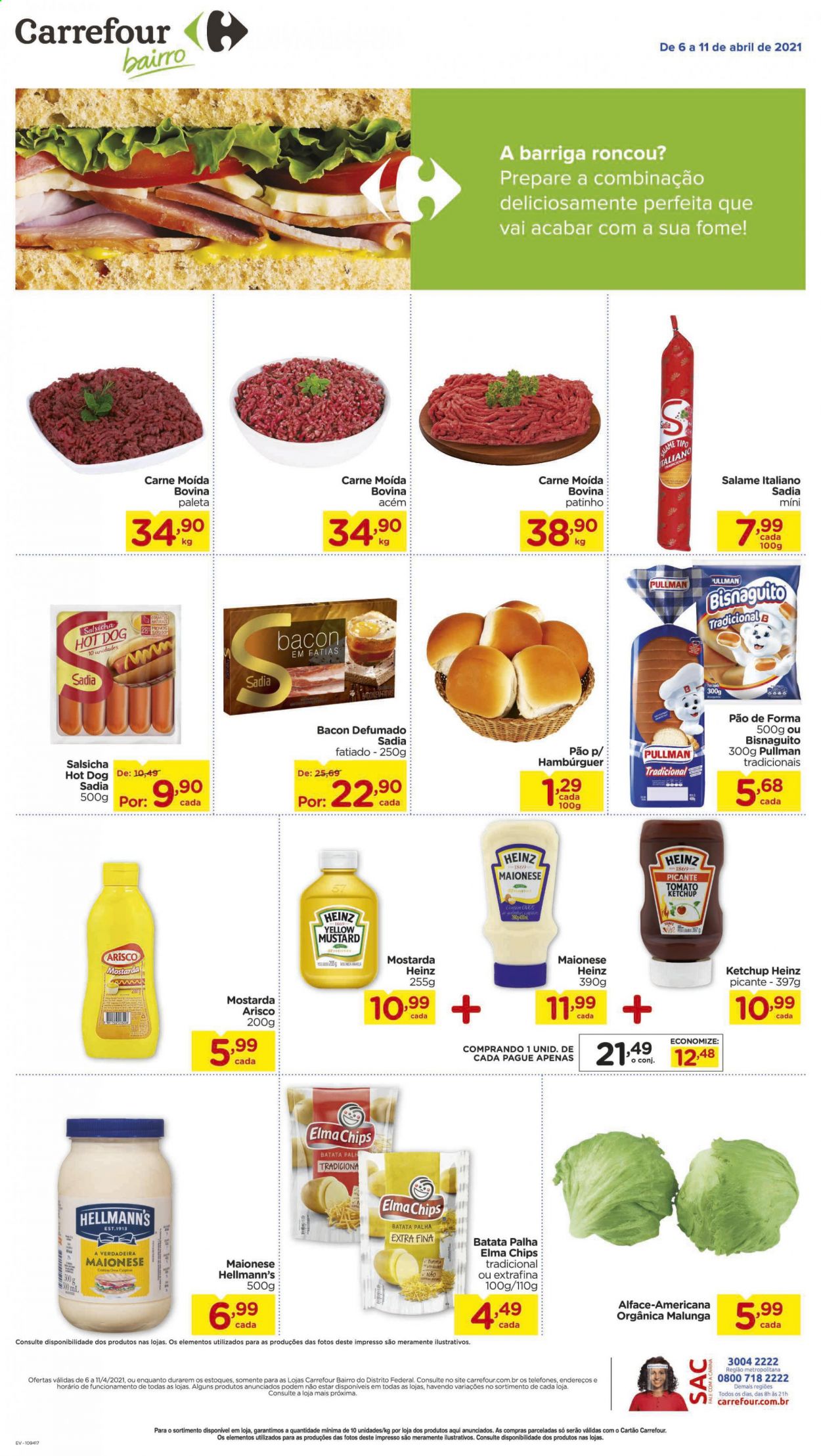 Folheto Carrefour Bairro - 06/04/2021 - 11/04/2021. Página 1
