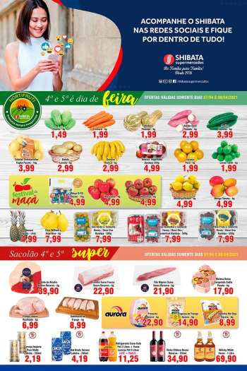 Folheto Shibata Supermercados - 07.04.2021 - 13.04.2021.