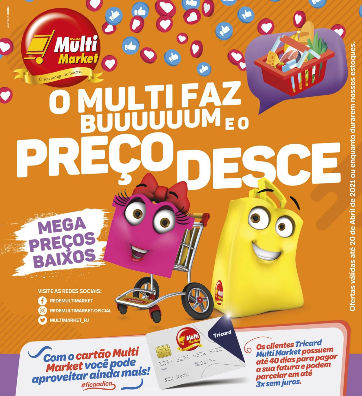 thumbnail - Folheto Rede Multi Market - 07/04/2021 - 20/04/2021.