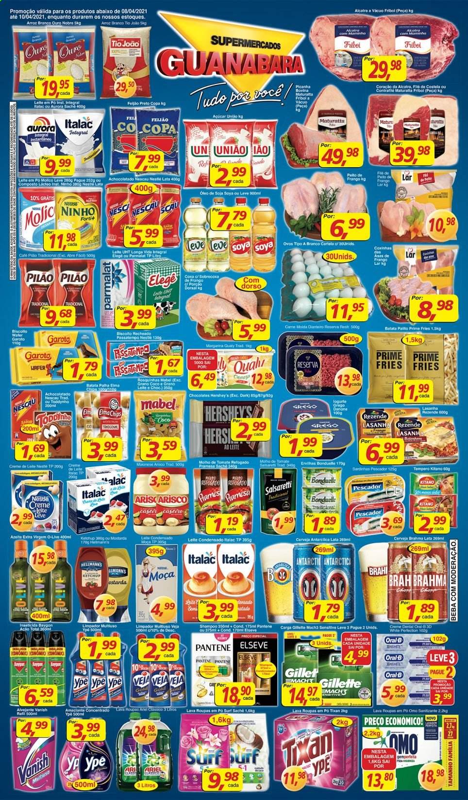 Folheto Supermercados Guanabara - 08/04/2021 - 10/04/2021. Página 1