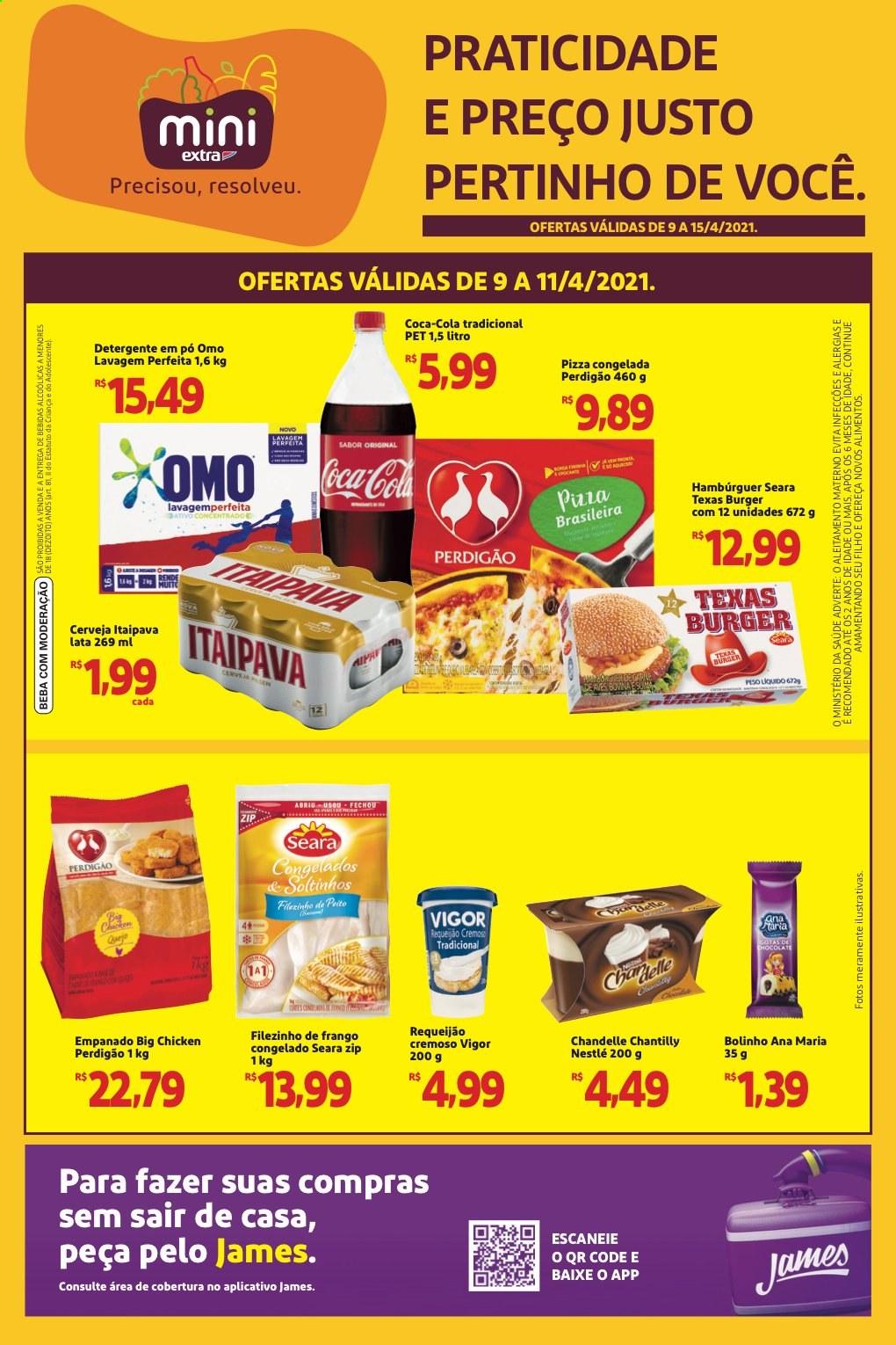 Folheto Mini Extra - 09/04/2021 - 15/04/2021. Página 1