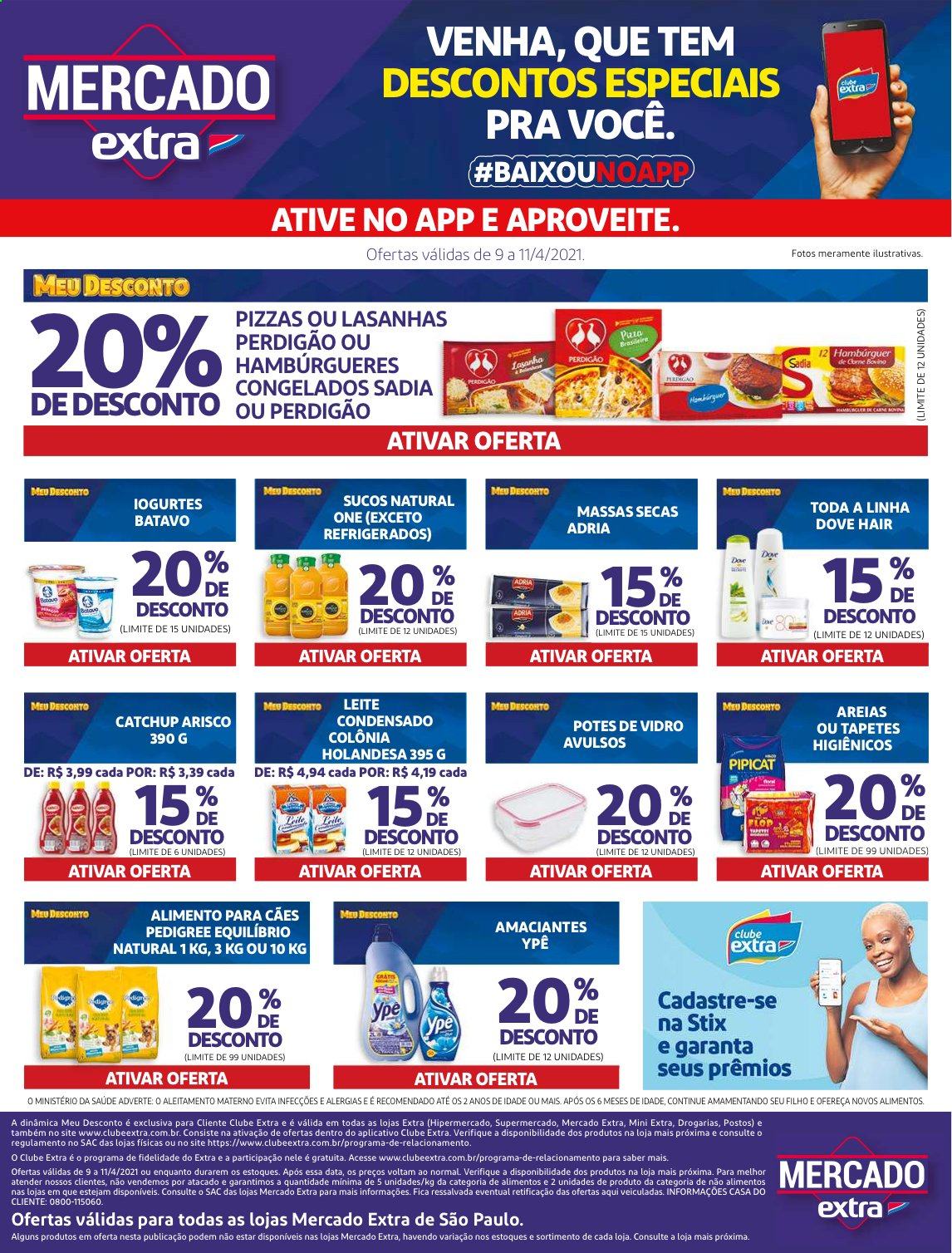 Folheto Mercado Extra - 09/04/2021 - 11/04/2021. Página 1