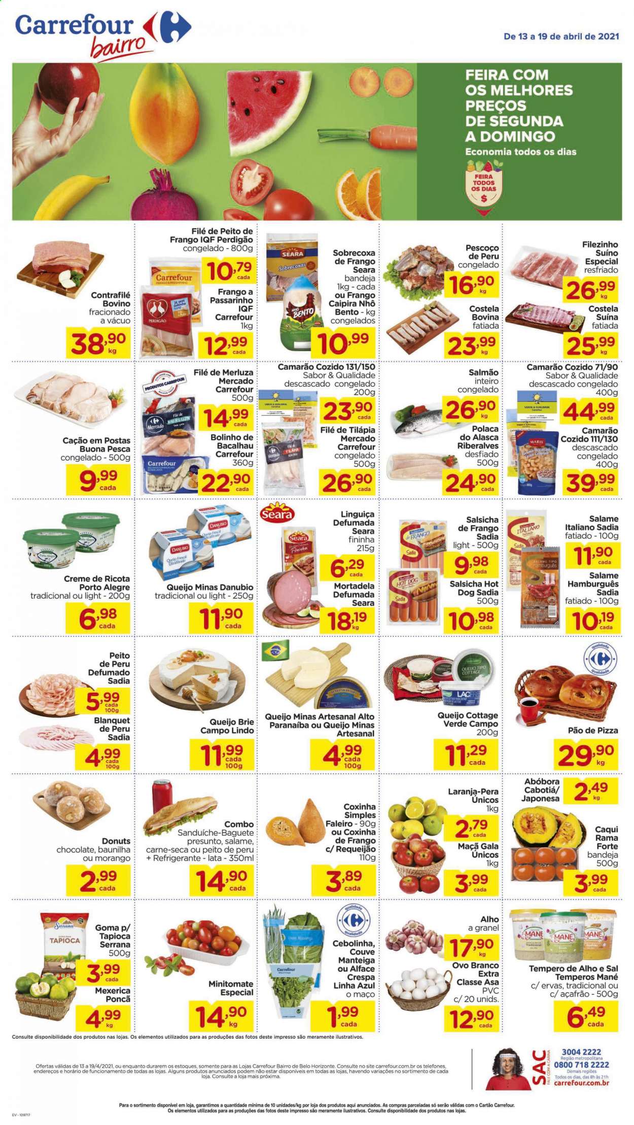 Folheto Carrefour Bairro - 13/04/2021 - 19/04/2021. Página 1