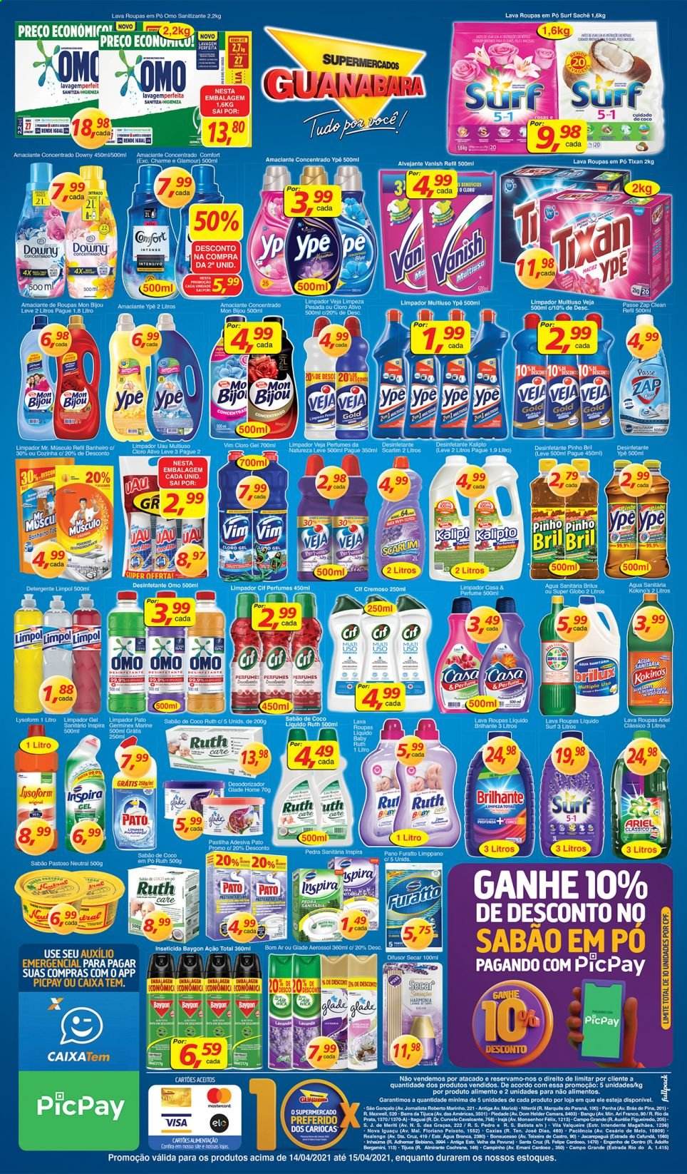 Folheto Supermercados Guanabara - 14/04/2021 - 15/04/2021. Página 10