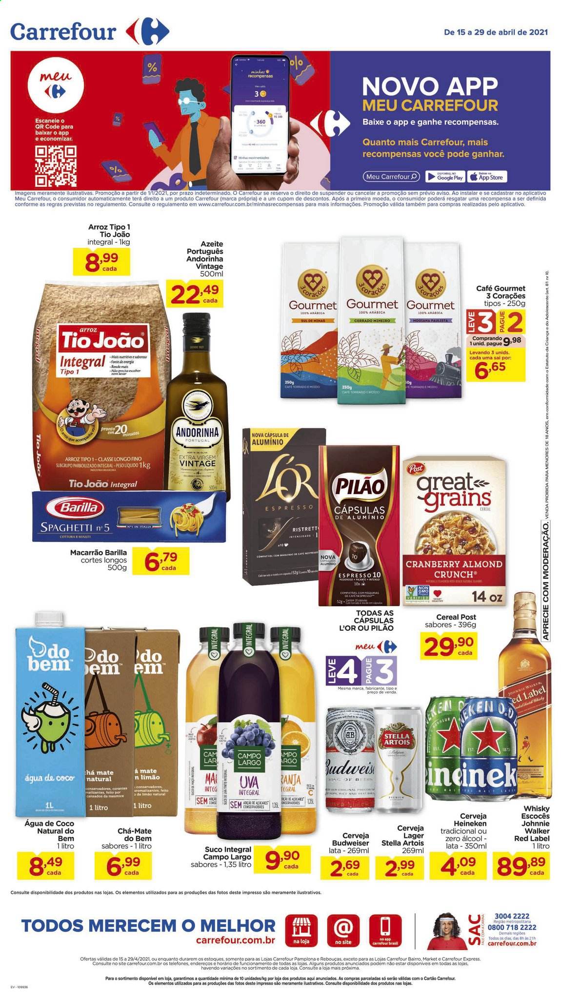 Folheto Carrefour Hiper - 15/04/2021 - 29/04/2021. Página 1