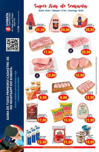 Folheto Shibata Supermercados - 16.04.2021 - 18.04.2021.
