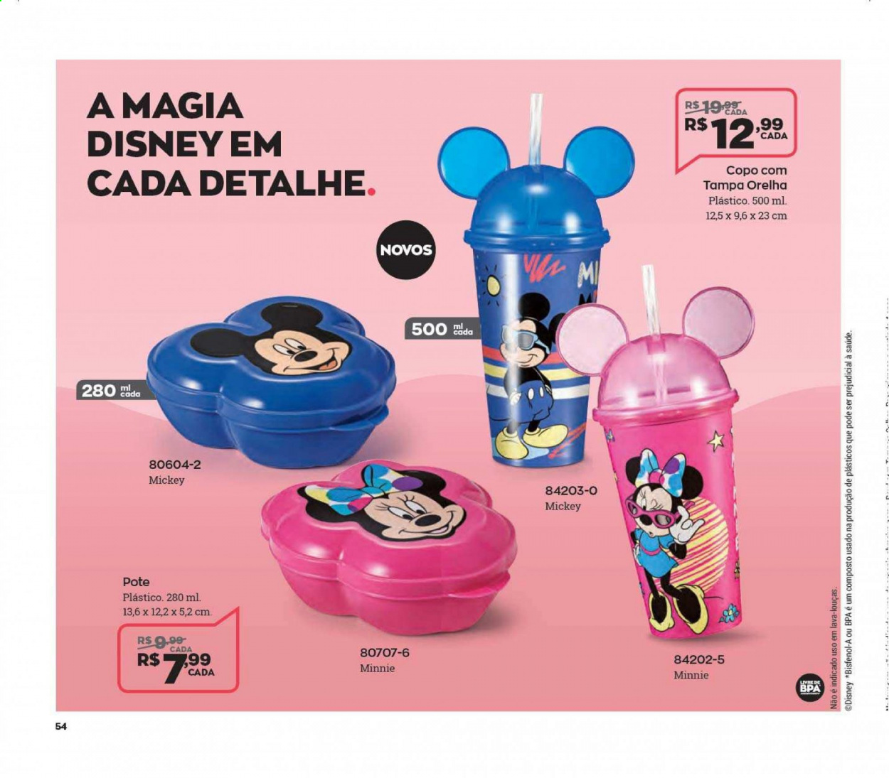 thumbnail - Folheto Avon - Produtos em promoção - Disney, Minnie. Página 54.