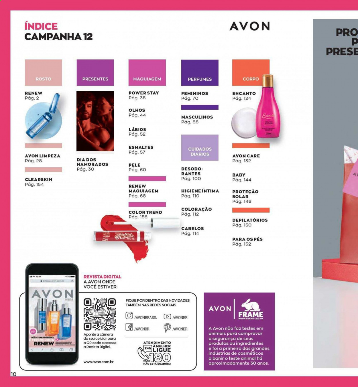 thumbnail - Folheto Avon - Produtos em promoção - Avon, maquiagem, perfume. Página 10.