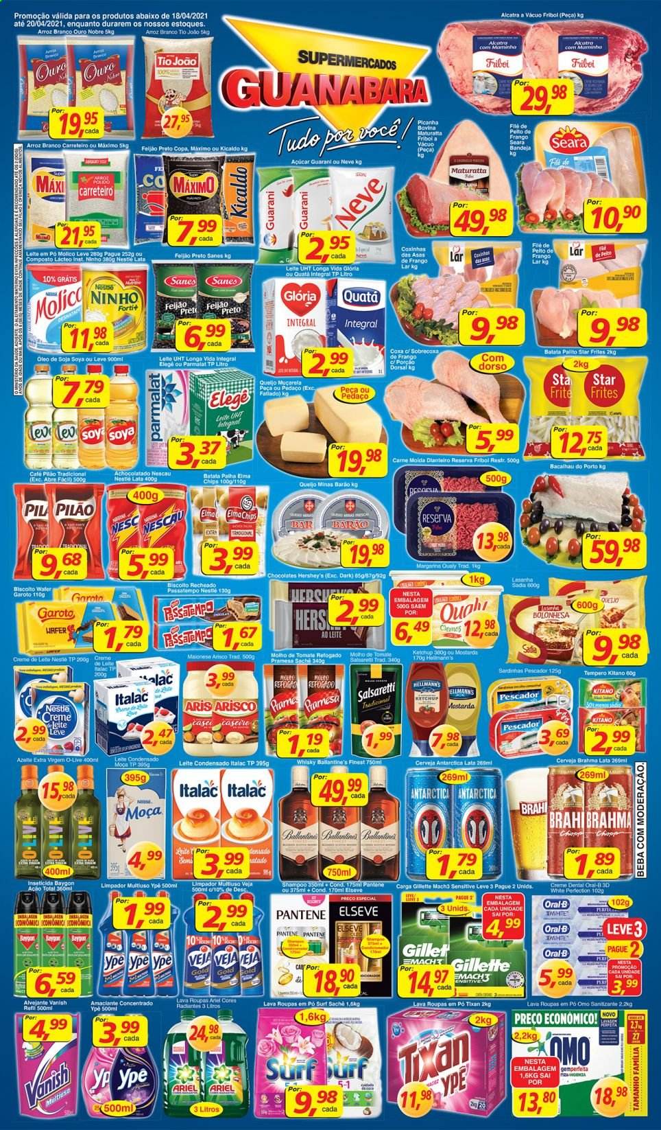 Folheto Supermercados Guanabara - 18/04/2021 - 20/04/2021. Página 1
