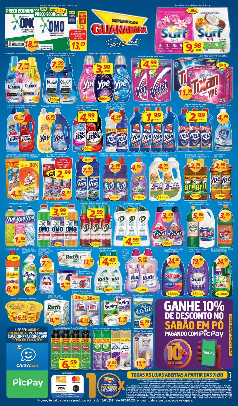 Folheto Supermercados Guanabara - 18/04/2021 - 20/04/2021. Página 11
