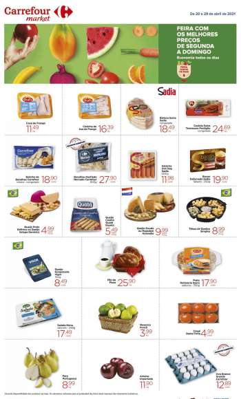 Folheto Carrefour Market - 20.04.2021 - 29.04.2021.