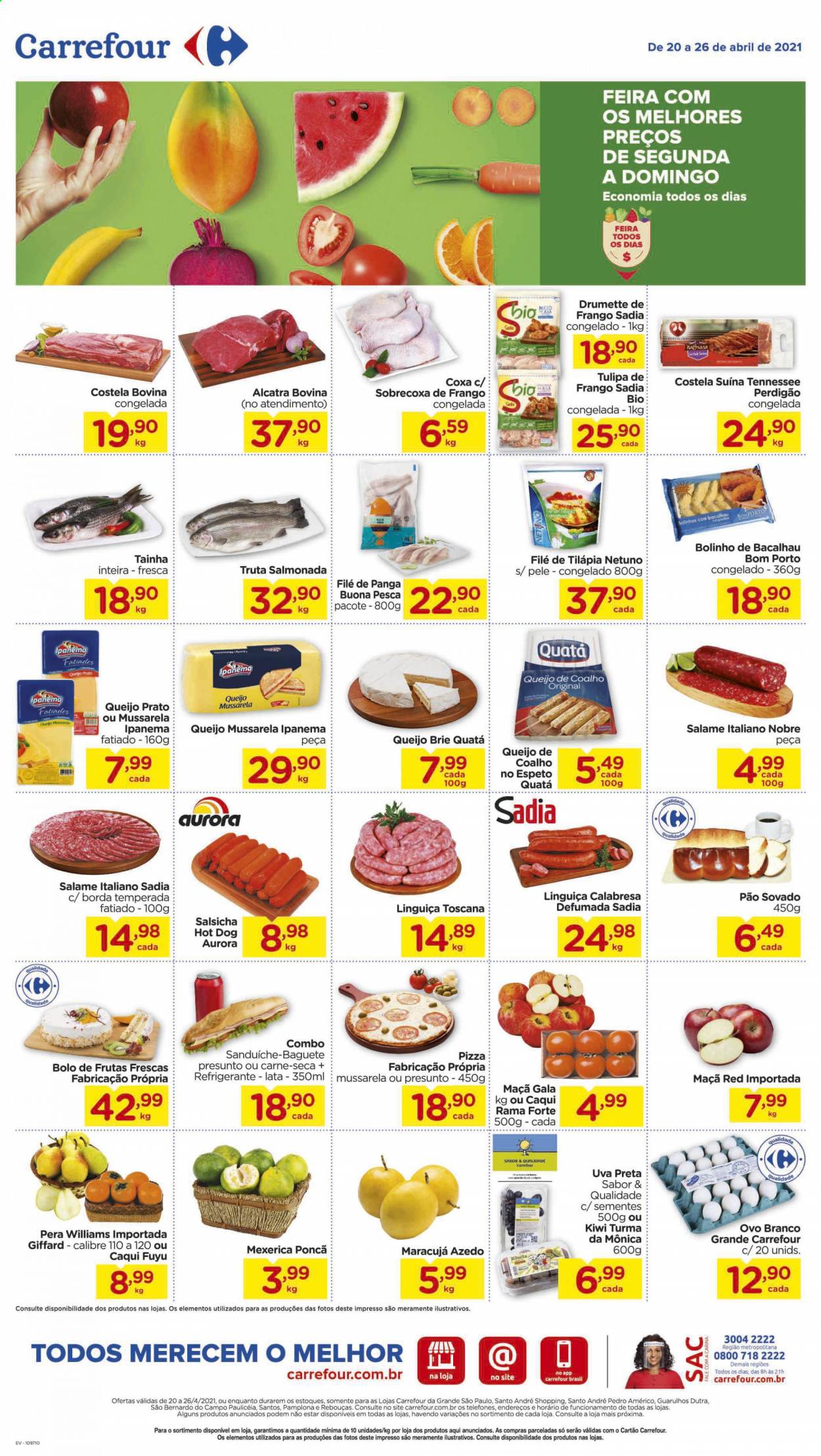 Folheto Carrefour Hiper - 20/04/2021 - 26/04/2021. Página 1