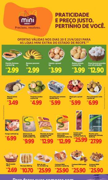 Folheto Mini Extra - 20.04.2021 - 21.04.2021.