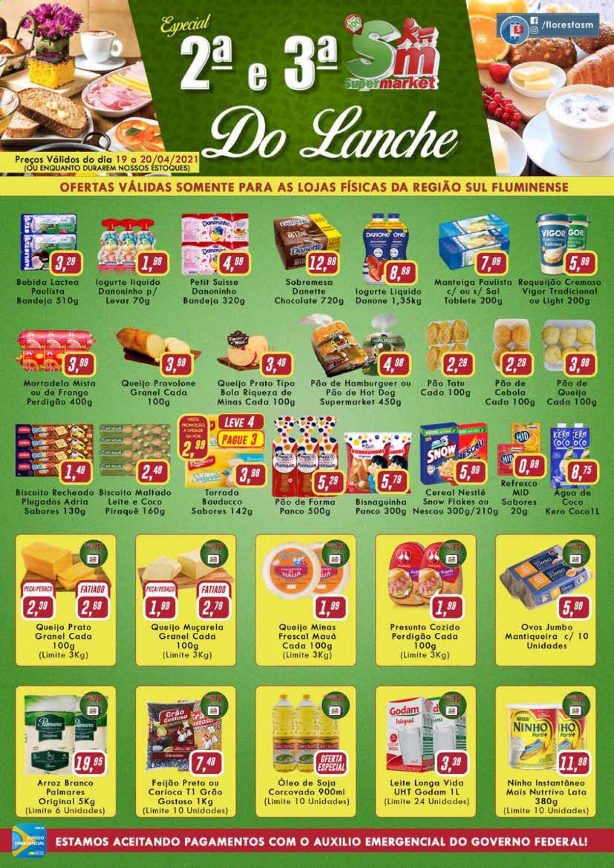 Folheto Rede Supermarket - 19/04/2021 - 20/04/2021. Página 1