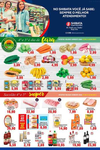 Folheto Shibata Supermercados - 21.04.2021 - 27.04.2021.