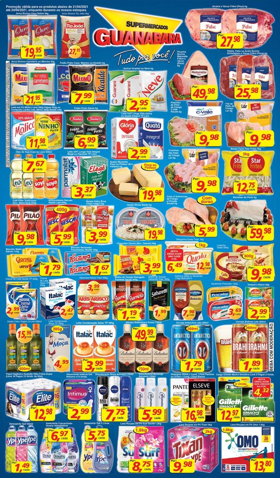 Folheto Supermercados Guanabara - 21/04/2021 - 24/04/2021. Página 1