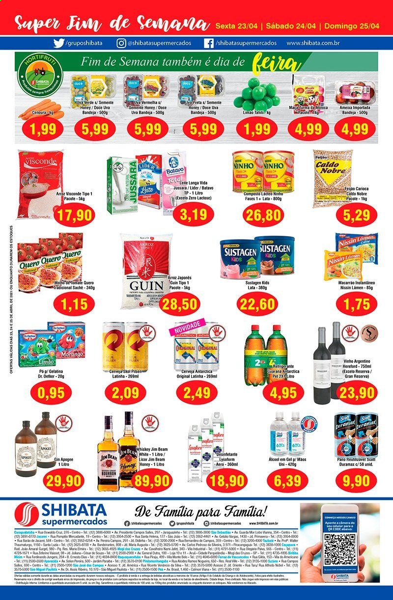 Folheto Shibata Supermercados - 23/04/2021 - 25/04/2021. Página 2