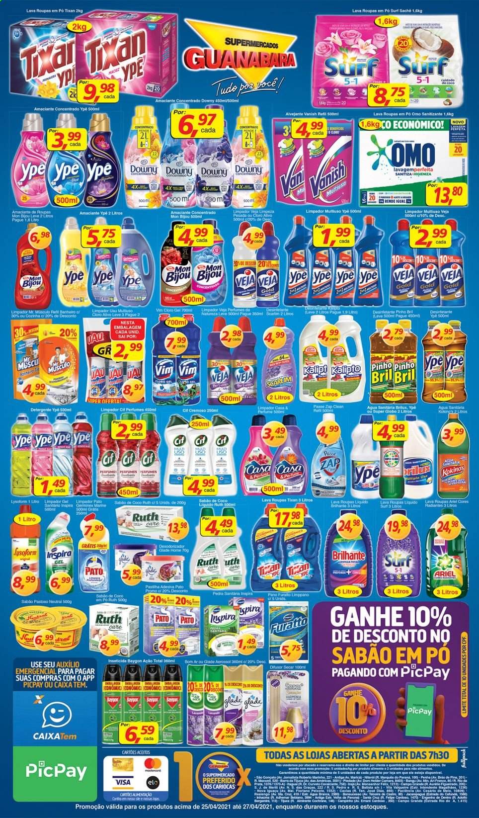 Folheto Supermercados Guanabara - 25/04/2021 - 27/04/2021. Página 11