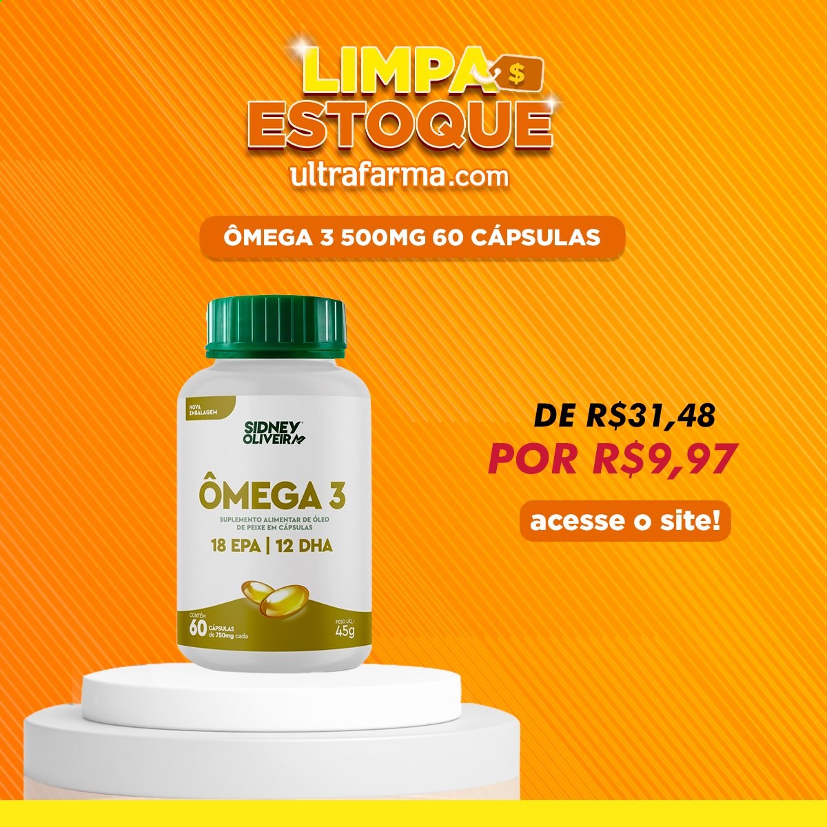 thumbnail - Folheto Ultrafarma - Produtos em promoção - suplemento alimentar, Omega-3. Página 4.