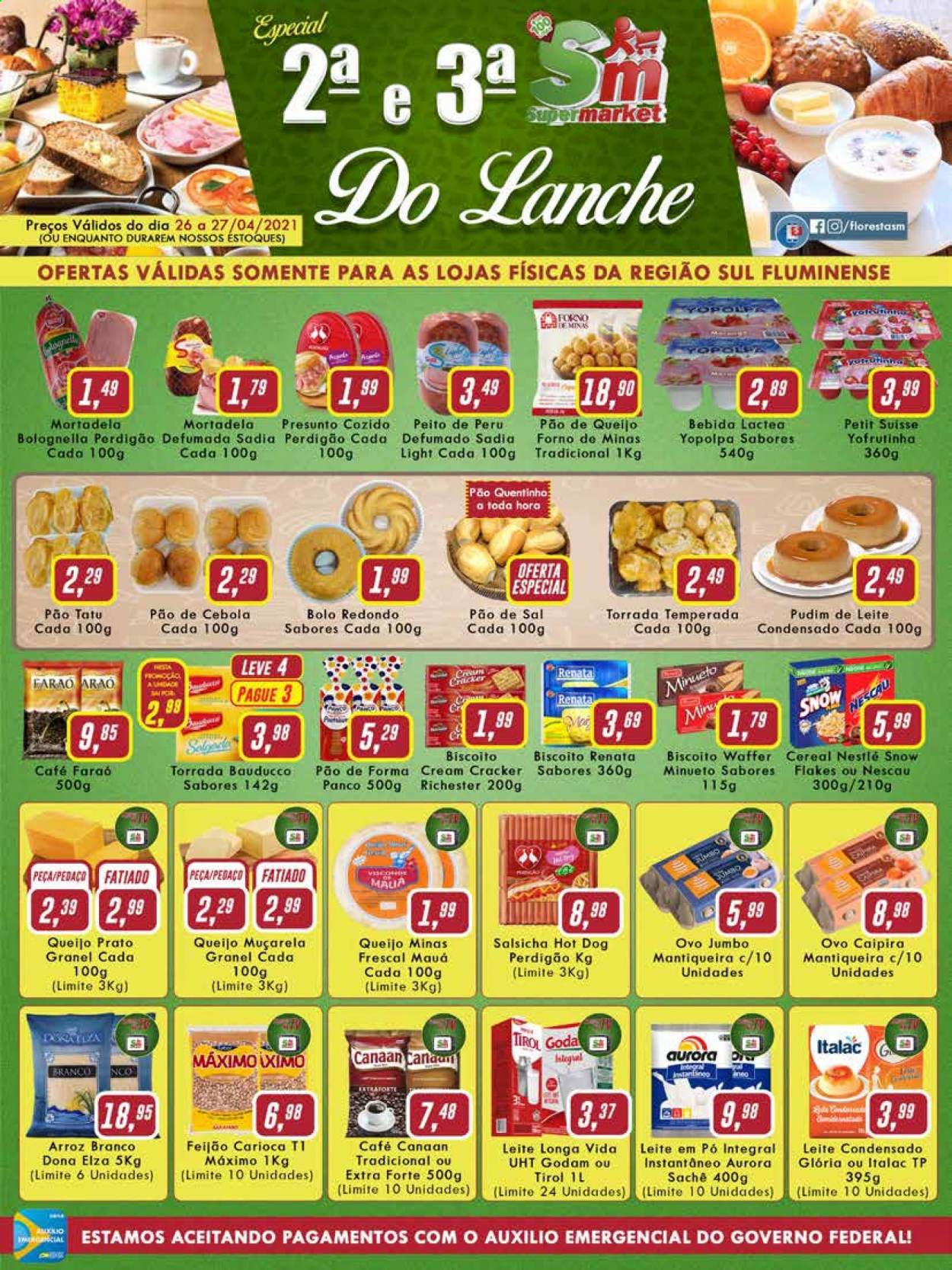 Folheto Rede Supermarket - 26/04/2021 - 27/04/2021. Página 1