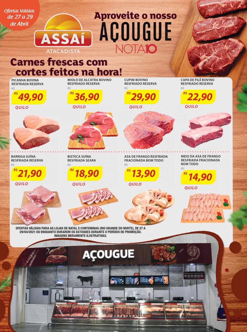 Folheto Assaí Atacadista - 27/04/2021 - 29/04/2021. Página 1