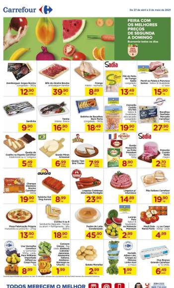 Folheto Carrefour Hiper - 27.04.2021 - 03.05.2021.