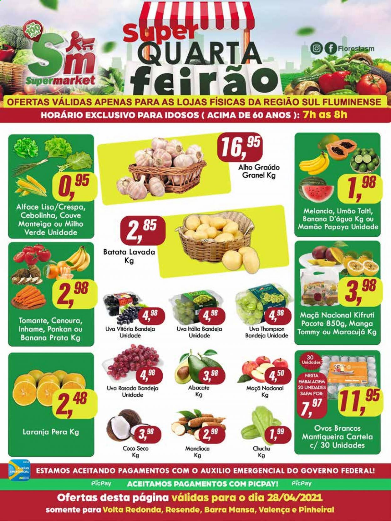 Folheto Rede Supermarket - 28/04/2021 - 28/04/2021. Página 1