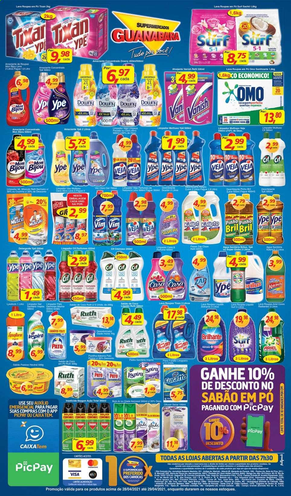 Folheto Supermercados Guanabara - 28/04/2021 - 29/04/2021. Página 11