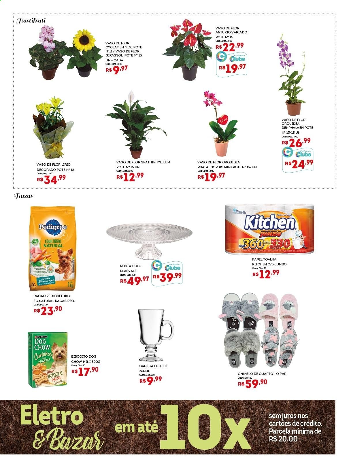 thumbnail - Folheto Bistek Supermercados - 28/04/2021 - 11/05/2021 - Produtos em promoção - bolo, papel toalha, caneca, Pedigree, purina, ração, chinelo. Página 12.