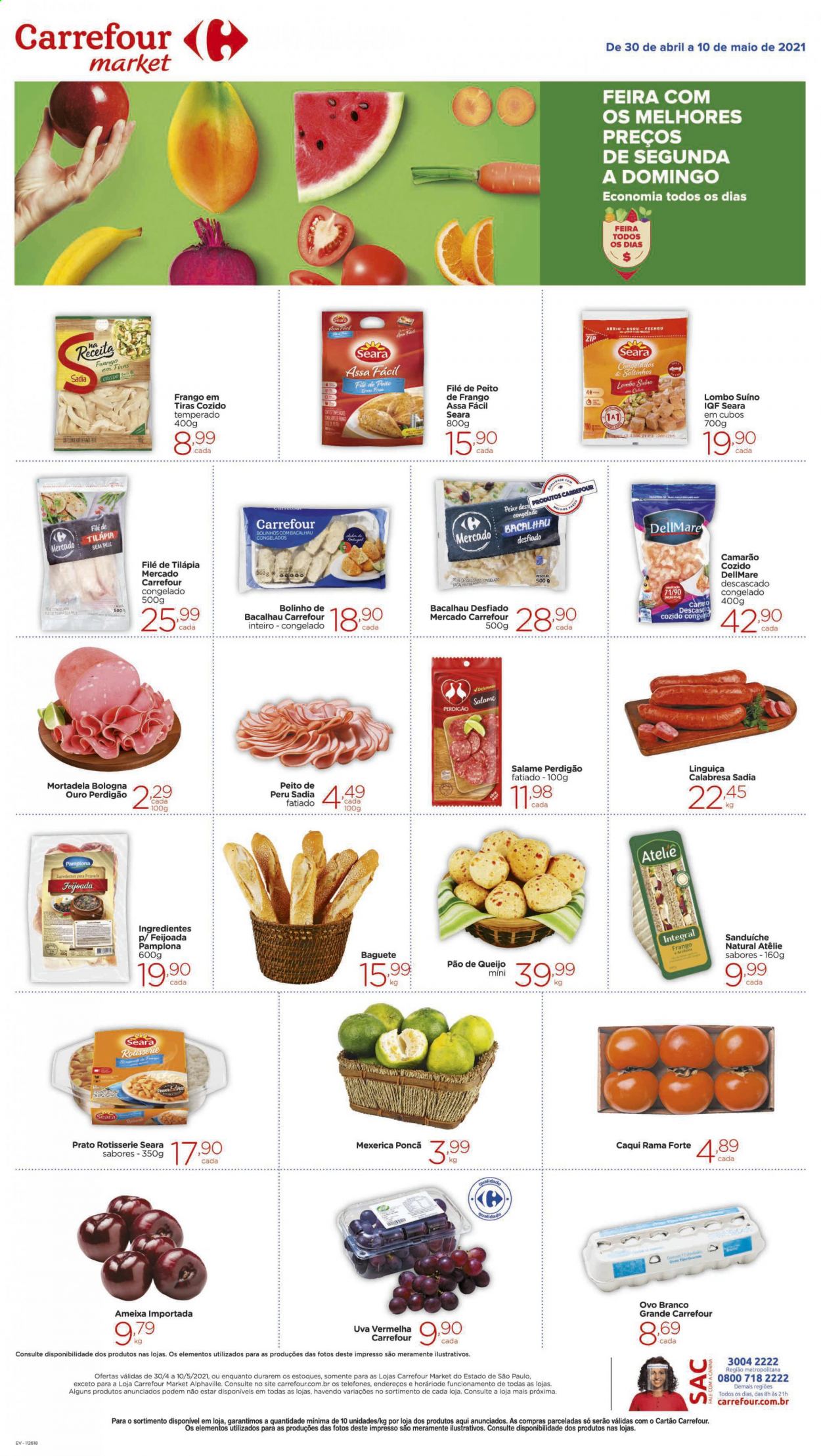 Folheto Carrefour Market - 30/04/2021 - 10/05/2021. Página 1