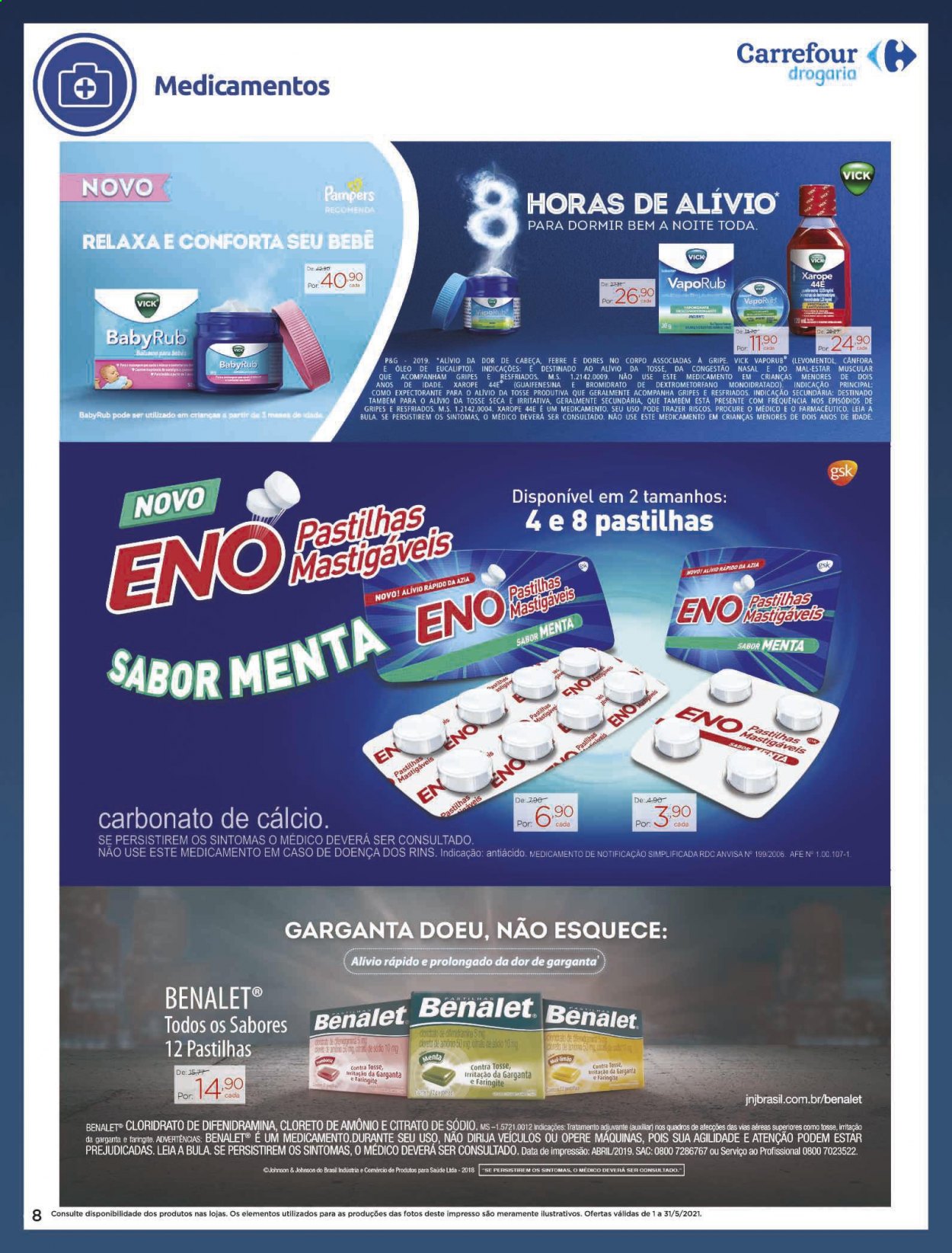 Folheto Carrefour Drogaria - 01/05/2021 - 31/05/2021. Página 8
