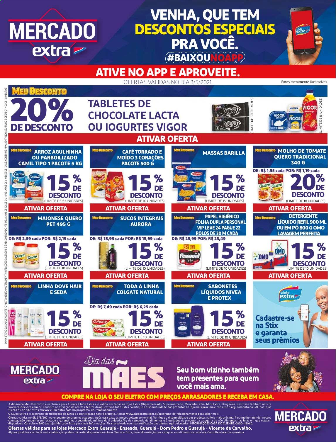Folheto Mercado Extra - 03/05/2021 - 03/05/2021. Página 1