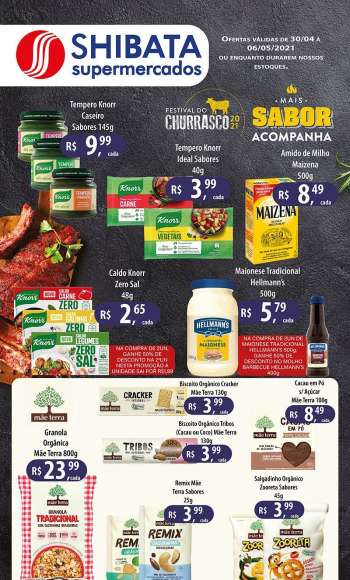 Folheto Shibata Supermercados - 30.04.2021 - 06.05.2021.