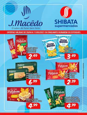 Folheto Shibata Supermercados - 28.04.2021 - 11.05.2021.
