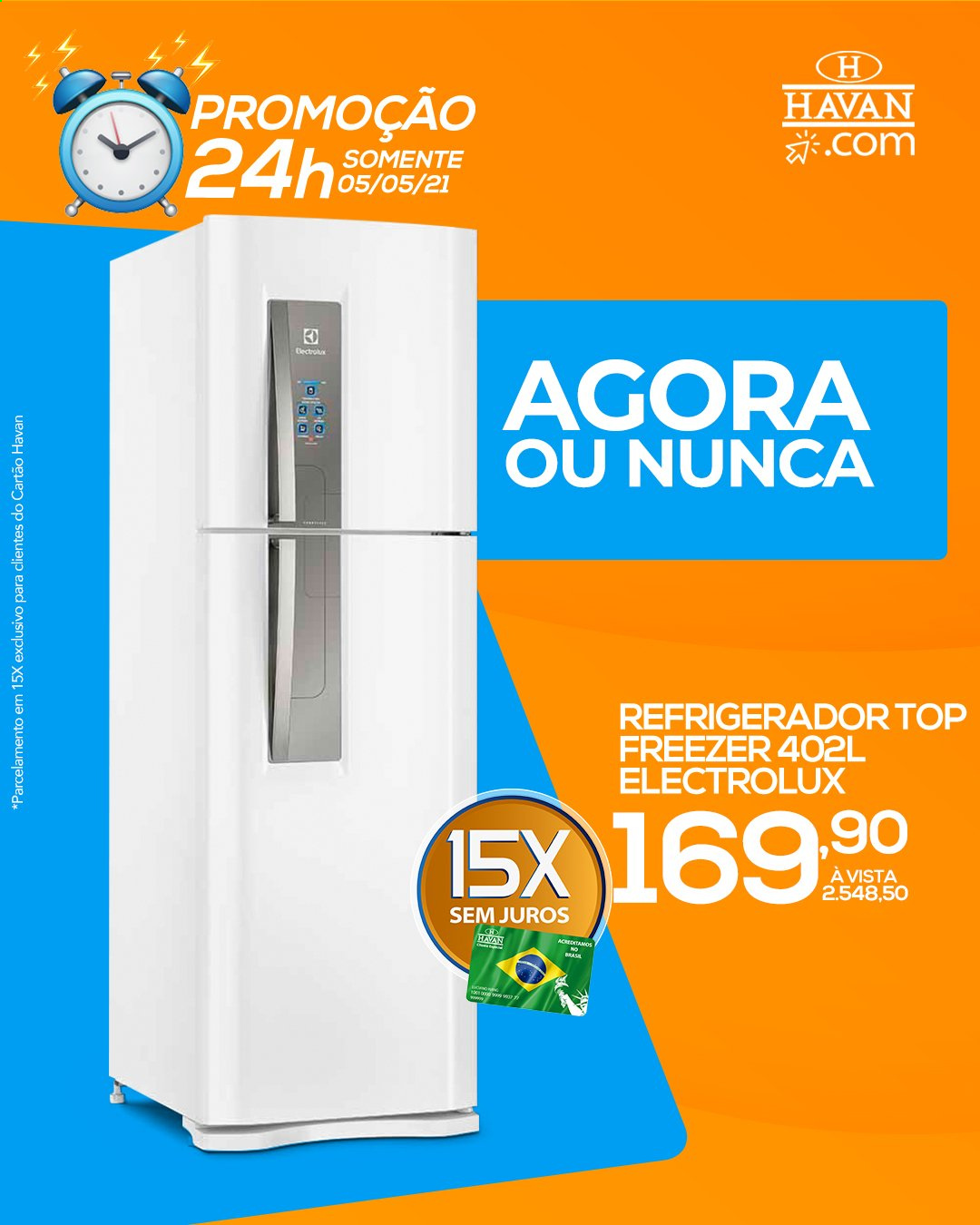 thumbnail - Folheto Havan - 05/05/2021 - 05/05/2021 - Produtos em promoção - Electrolux, refrigerador. Página 1.