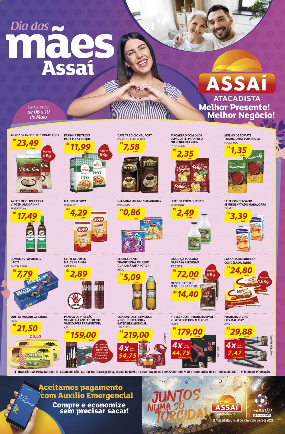 Folheto Assaí Atacadista - 06/05/2021 - 10/05/2021. Página 1
