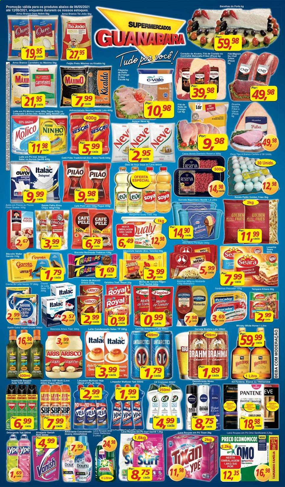 Folheto Supermercados Guanabara - 06/05/2021 - 12/05/2021. Página 1