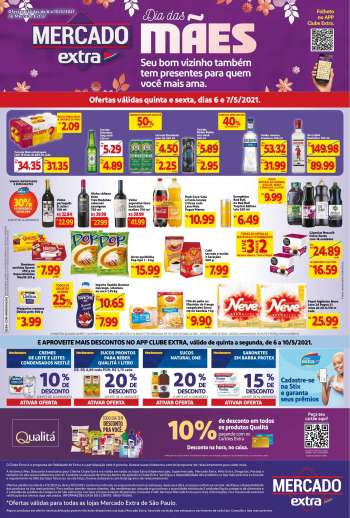 Folheto Mercado Extra - 06.05.2021 - 07.05.2021.
